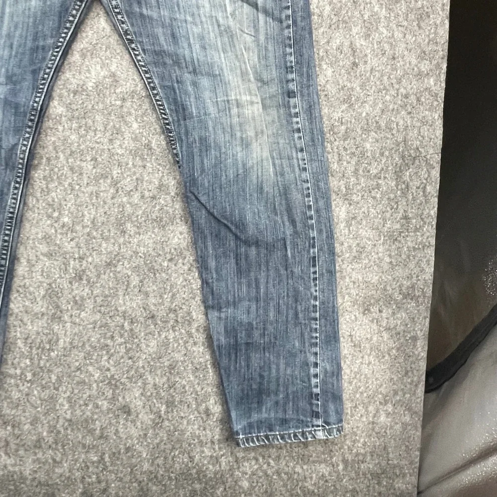 Lee Premium Jeans Mens 34x32 Classic Fit Straight Leg Medium Blue Denim